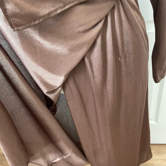 Ladies Vintage Bronze Dress Size M - Picture 7 of 8